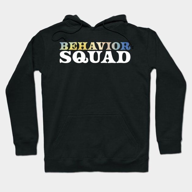 behavior squad - retro gradient Hoodie by GosokanKelambu